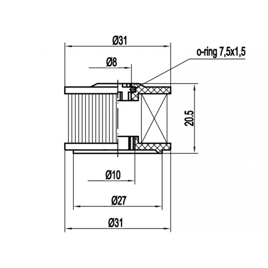 Filtru GPL Prins (Original - cu garnituri) Filtru GPL Prins (Original - cu garnituri)