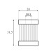 Filtru GPL Lovato RGJ 3.2 cu garnituri Filtru GPL Lovato RGJ 3.2 cu garnituri