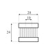 Filtru GPL Lovato RGJ HP tip "A" - scurt Filtru GPL Lovato RGJ HP tip "A" - scurt
