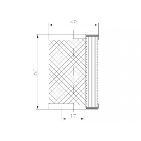 Element filtrant pt. filtru Lovato (poliester)