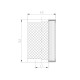 Element filtrant pt. filtru Lovato (poliester)