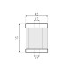 Element filtrant pt. filtru BRC (fibră de sticlă) Element filtrant pt. filtru BRC (fibră de sticlă)