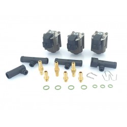 Rampă injectoare AC W03 cu coturi (1,9 ohmi - 3 cilindri)  Rampă injectoare AC W03 cu coturi (1,9 ohmi - 3 cilindri)