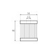 Cartus filtrant Tartarini FGM-03 Cartus filtrant Tartarini FGM-03