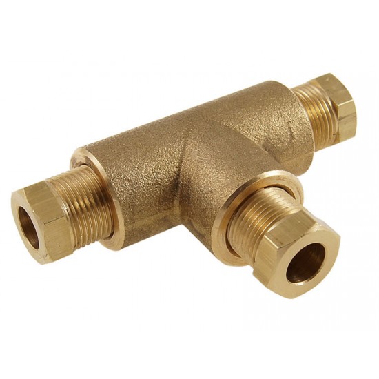 RACORD T Ø8X8X8 MM PT. CONDUCTA DE CUPRU RACORD T Ø8X8X8 MM PT. CONDUCTA DE CUPRU