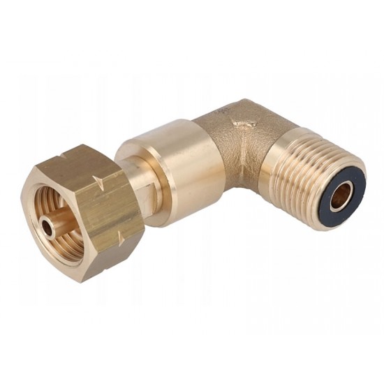 CONECTOR 21,8 X 1/14 CU COT LA 90 GRADE PT. BUTELII DE 11 KG