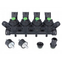 RAMPA 4 INJECTOARE LANDI RENZO GIRS 12 TIP S - VERDE