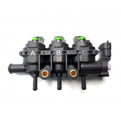 RAMPA 3 INJECTOARE LANDI RENZO GIRS 12 TIP S - VERDE + SENZOR PRESIUNE T-MAPC97