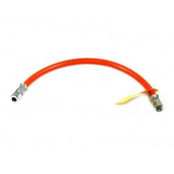 Furtun pentru gaz, de medie presiune GOK (thermoplastic) 1/4" x 10 mm RVS - 400 mm