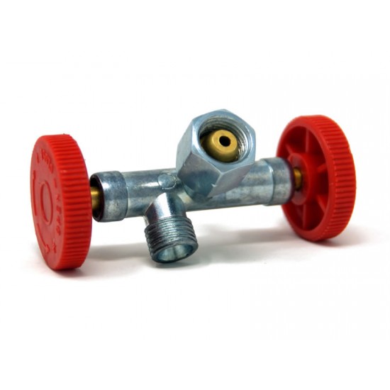 ROBINET 2 CAI PENTRU REGULATOR DE GAZ FILET 1/4" ROBINET 2 CAI PENTRU REGULATOR DE GAZ FILET 1/4"