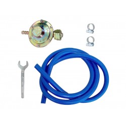 Kit regulator de presiune gaz, garnitura, furtun 1,5 ml, coliere, cheie (Tecnogas Italia) Kit regulator de presiune gaz, garnitura, furtun 1,5 ml, coliere, cheie (Tecnogas Italia)
